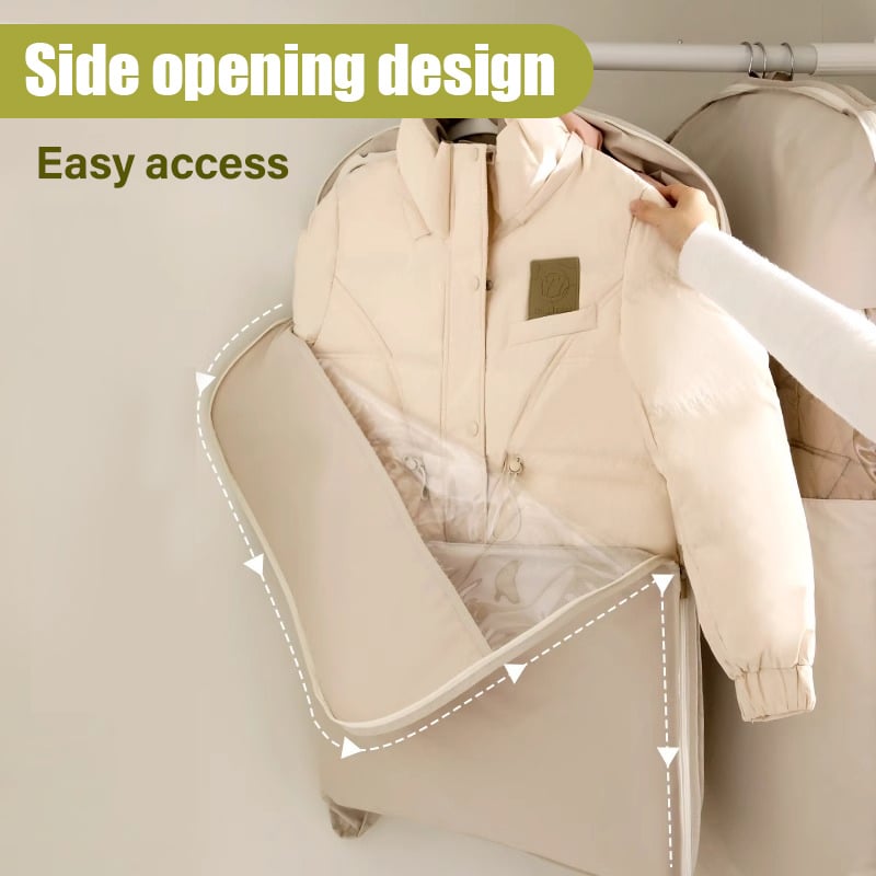 🔥2025 Hot Sale✨️Space Saving Hanging Garment Bag with Self Compression Zipper