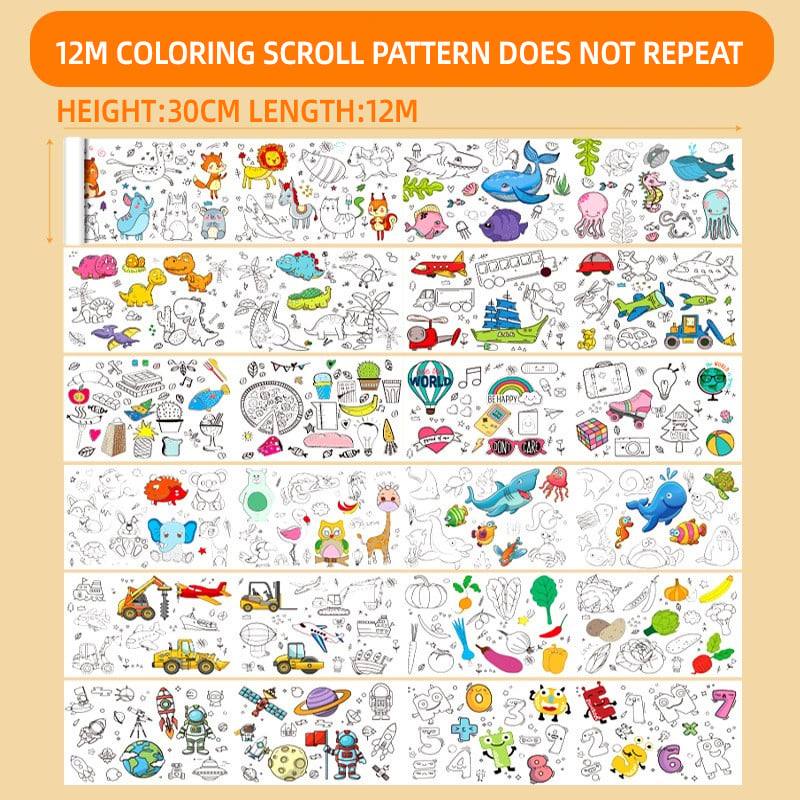 🎅Christmas Sale 49% OFF🎄Children's Drawing Roll🎁Buy 3 Pay 2