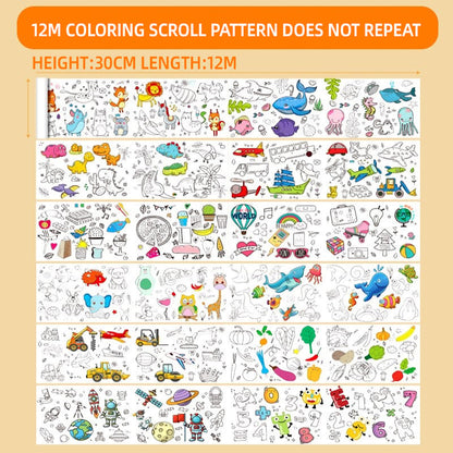 🎅Christmas Sale 49% OFF🎄Children's Drawing Roll🎁Buy 3 Pay 2