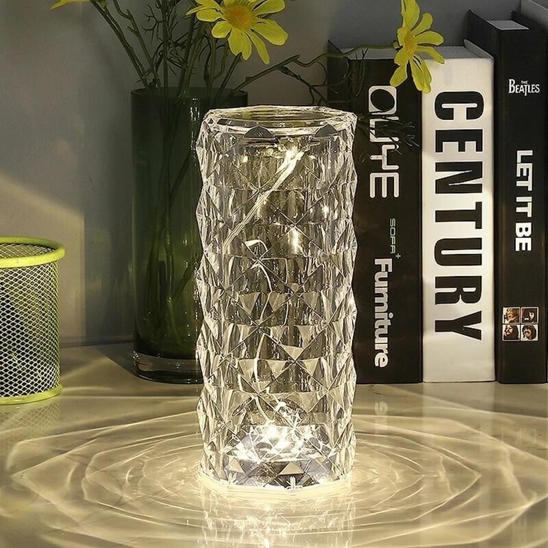🔥Hot Sale 49% OFF💎16 Colours Rose Rays Crystal Diamond Table Lamp