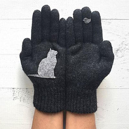🎅Chrsitmas Sale 49% OFF🐱Cat Fan Cotton Gloves🎁Buy 3 Pairs Pay 2