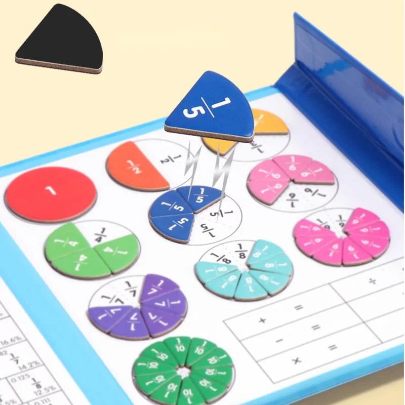 🔥Magnetic Book Fraction Puzzle For Children