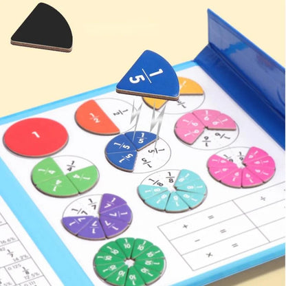 🔥Magnetic Book Fraction Puzzle For Children