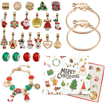 🎅Christmas Presale 49% off🎁24 Day Christmas Countdown Calendar-DIY Bracelet Kit