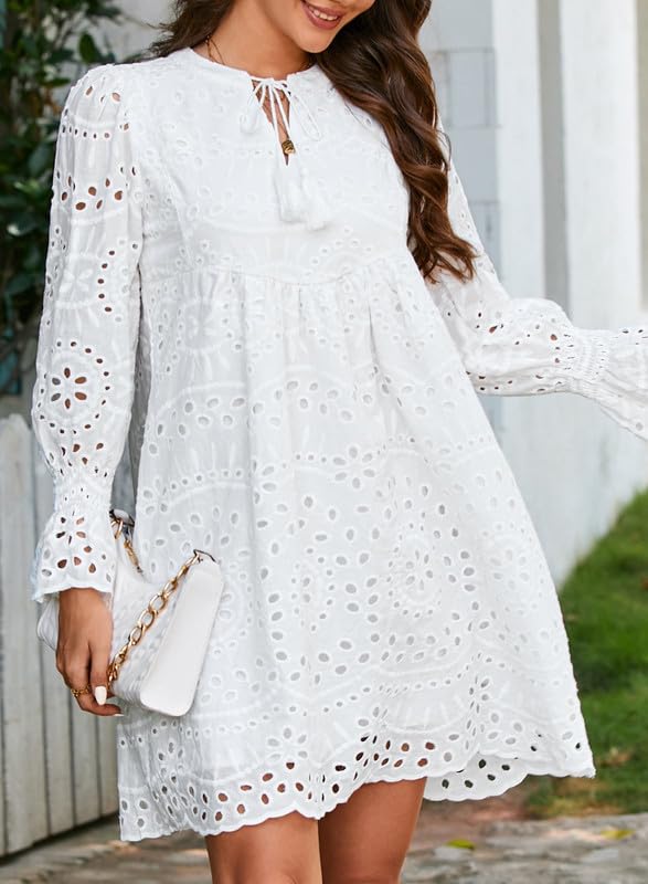 💃Last Day Sales  49% OFF🎉A Line Hollow Out Lace Ruffle Party Dresses