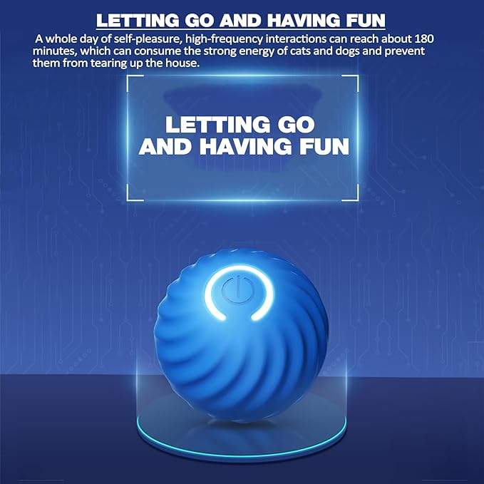 ⏳Black Friday Sale - ￡8.99!!🏆Flash Sale⚡50K+ SOLD! Almost Gone💥Automatic Smart Teasing Dog Ball That Can't be Bitten🐶