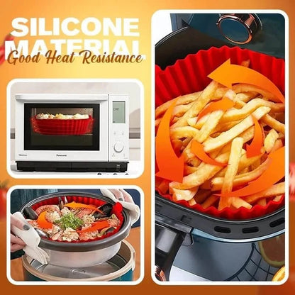 🎁New Year Hot Sale 50% OFF🎁Air Fryer Silicone Baking Tray🍟Buy 2 Get 1 Free&Free Shipping