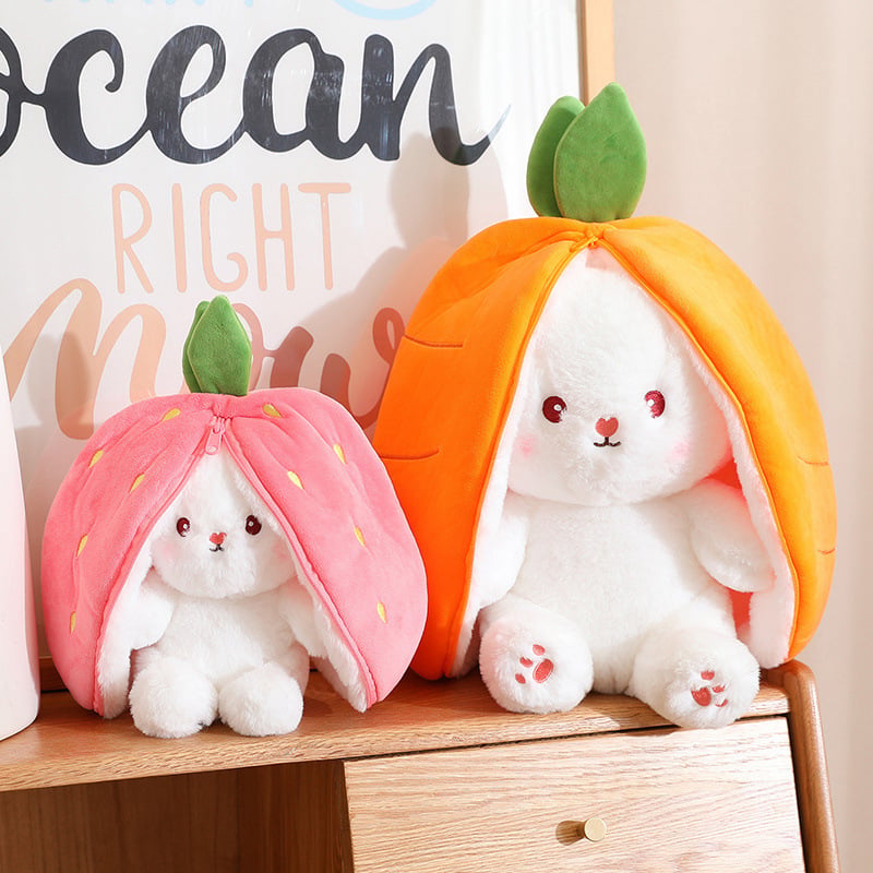 🐇Easter Promotion 49% OFF🍓Strawberry Bunny Transformed into Little Rabbit🎀Fruit Doll Plush Toy🐰