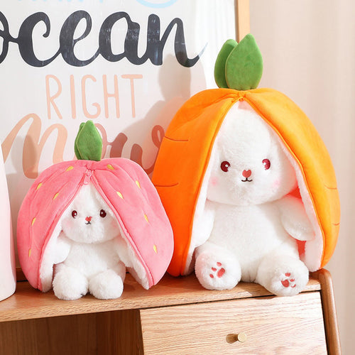 🐇Easter Promotion 49% OFF🍓Strawberry Bunny Transformed into Little Rabbit🎀Fruit Doll Plush Toy🐰
