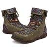 2021 Boho Embroidere Lace-up Casual Ankle Boots