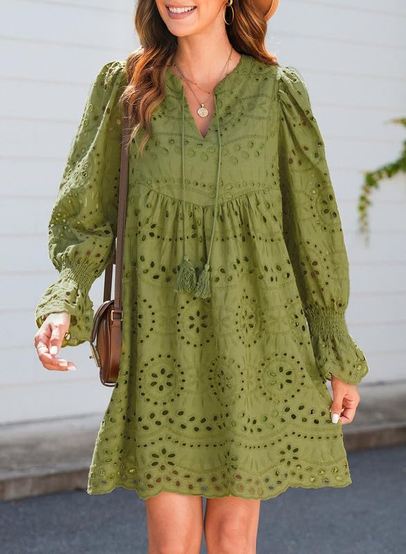 💃Last Day Sales  49% OFF🎉A Line Hollow Out Lace Ruffle Party Dresses