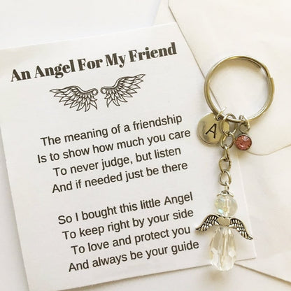 💕LAST DAY 50% OFF 💕Friendship gift • Guardian Angel Keychain🎁Buy 3 save 15%&Free Shipping