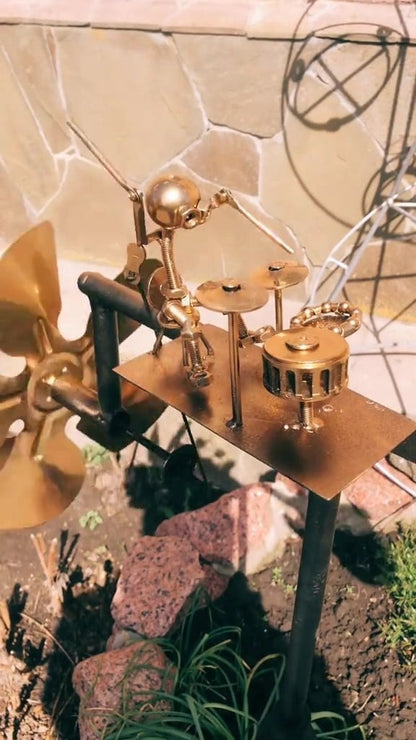 🔥Last Day 55% OFF🥁Handmade Metal Rock Band Windmill🎁