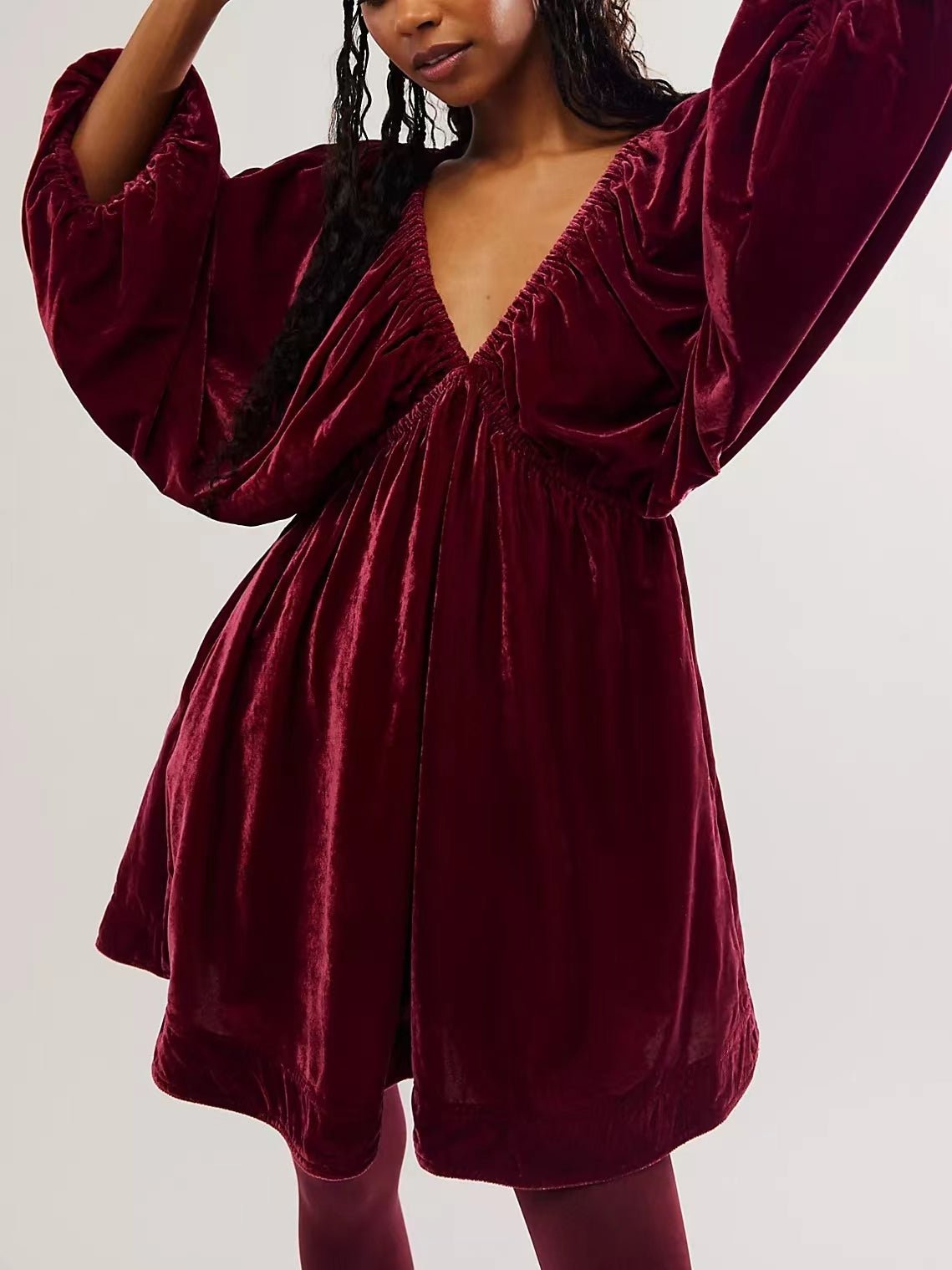 🎅Christmas Hot Sale 49% OFF🔥Portia Velvet Mini Dress🎁Buy 2 Save 10%