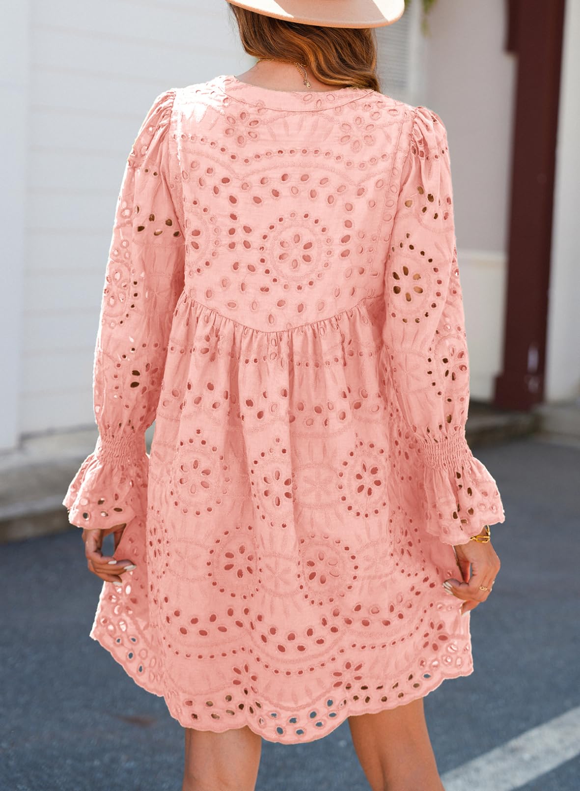 💃Last Day Sales  49% OFF🎉A Line Hollow Out Lace Ruffle Party Dresses