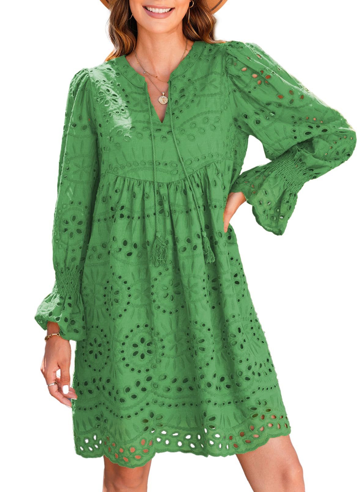 💃Last Day Sales  49% OFF🎉A Line Hollow Out Lace Ruffle Party Dresses