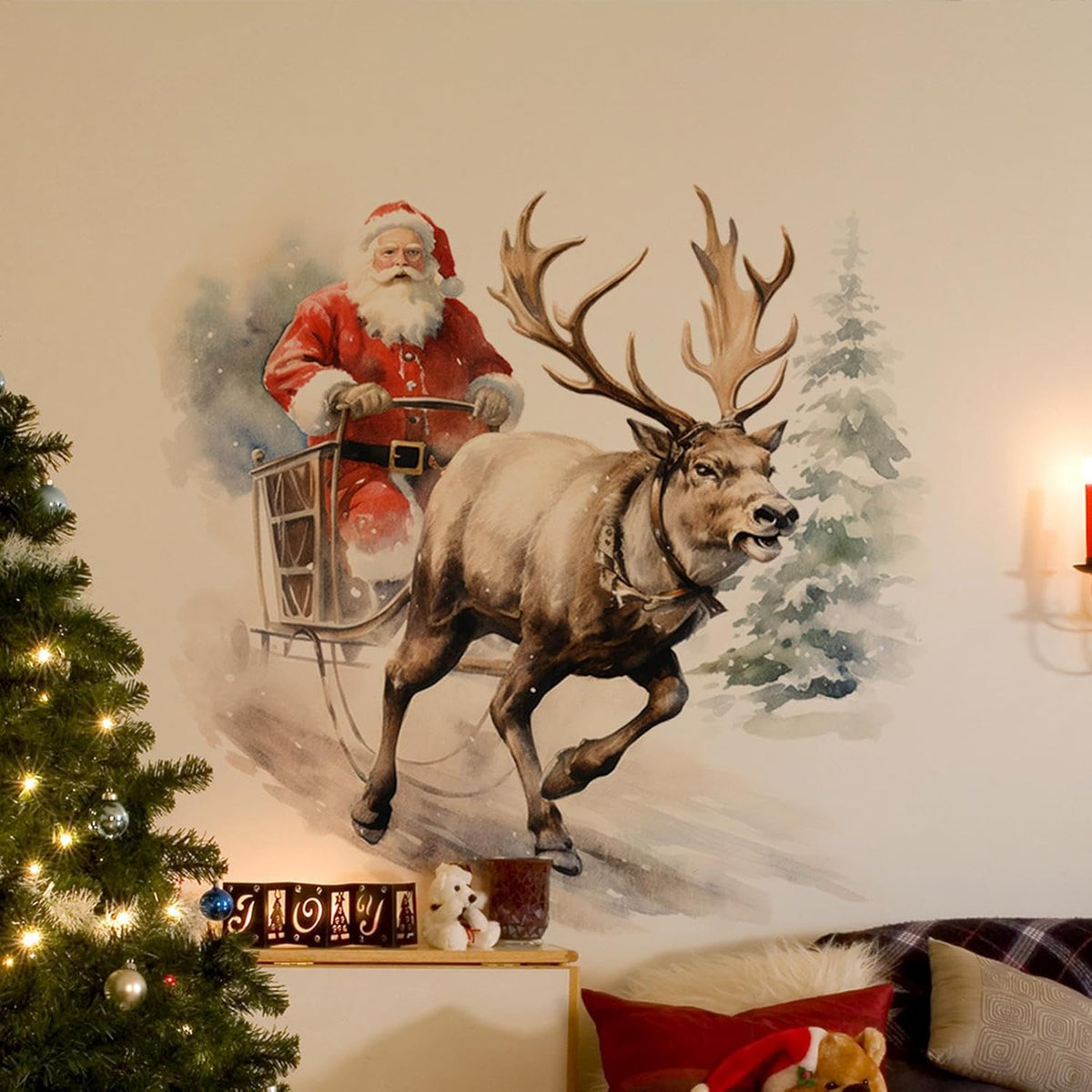 ⏳Surprise price: ￡5.99!!🔥🎅Christmas Creative Wall Sticker