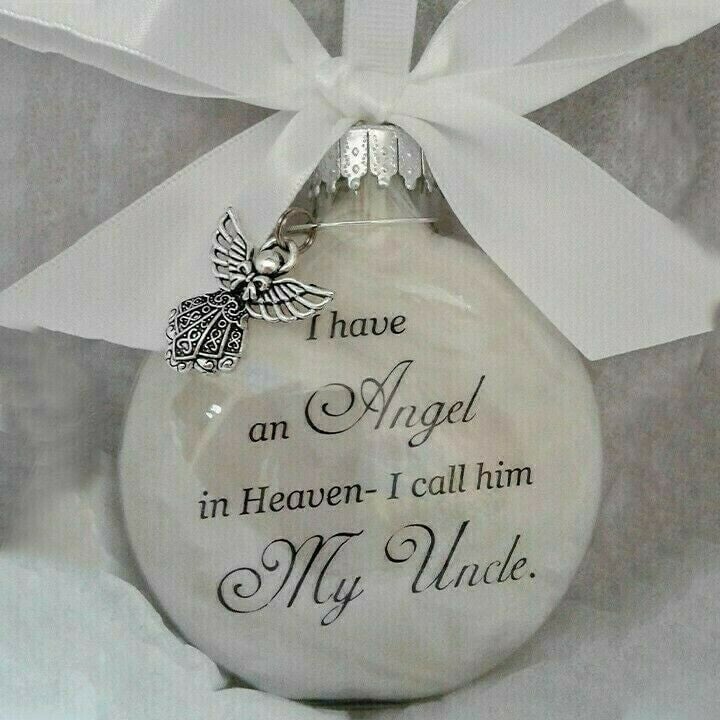 🎅Christmas Sale 55% OFF - Christmas Ornaments Feather Ball👼Angel In Heaven Memorial Ornament