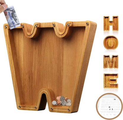 🔥HOT SALE🔥Piggy Bank-Wood Gift For Kids