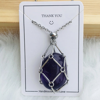 🔥Hot Sale 49% OFF - 2023 Crystal Stone Holder Necklace🎁