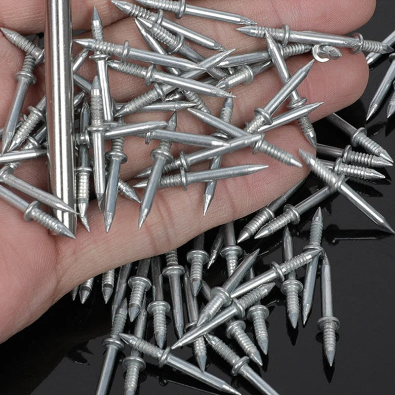 🔥Buy 50 Get 50 Free🔥Double-Head Skirting Thread Seamless Nail🛠️