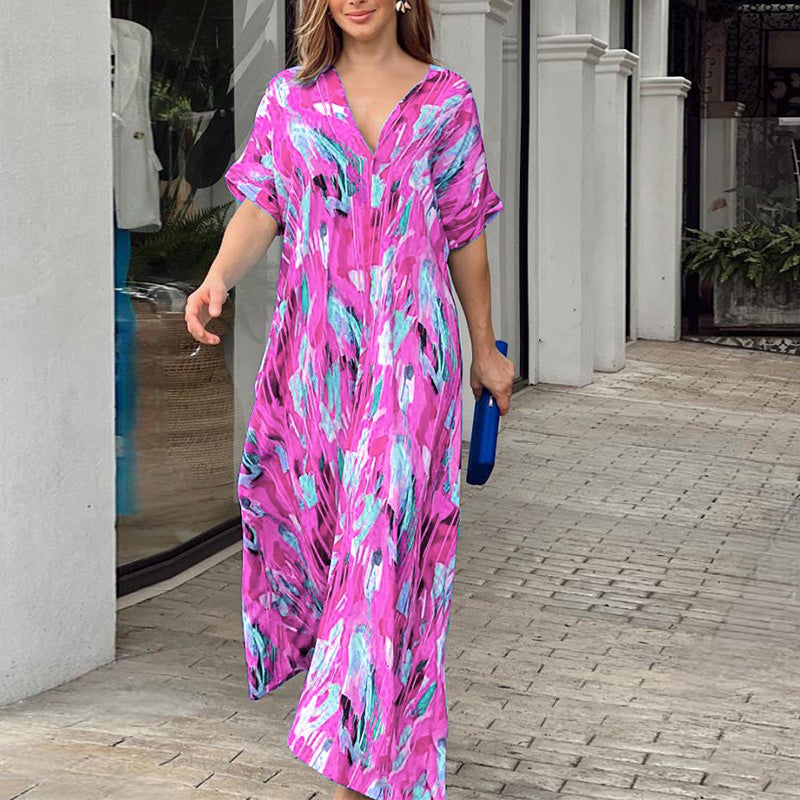 🎉Buy 2 Get 10%off🎉Casual dress with painted print(7 Colors)