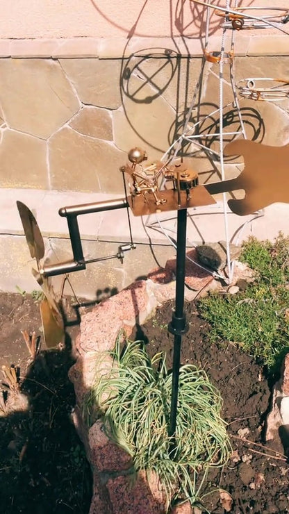 🔥Last Day 55% OFF🥁Handmade Metal Rock Band Windmill🎁