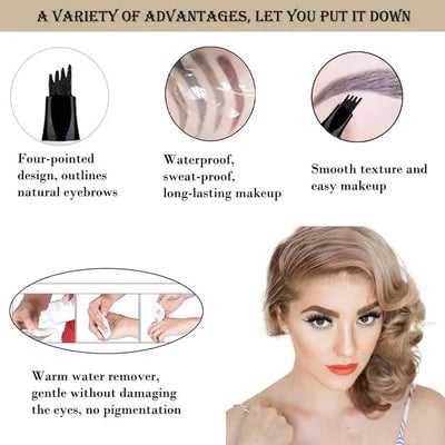 🔥BUY 1 GET 1 FREE🎉 2 PCS🎁New Waterproof Brow Pencil with Micro-Fork Tip