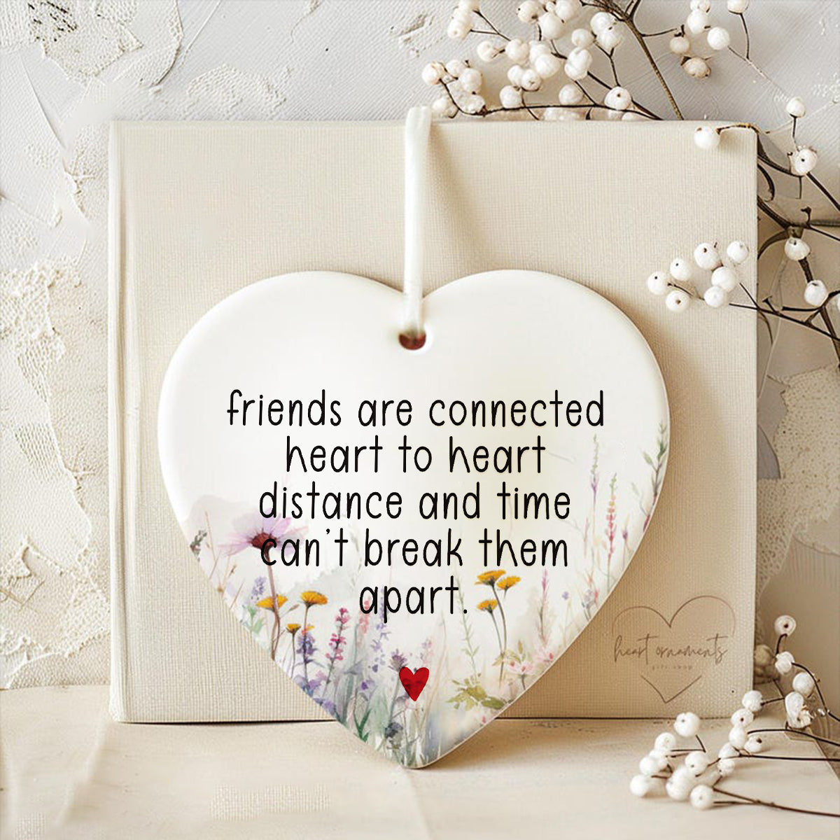 Friends Are Connected Heart to Heart