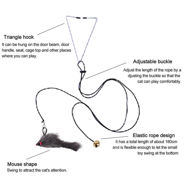 49% OFF - Hanging Door Bouncing Mouse Cat Toy🎁Buy 2 Get 1 Free & Free Shipping