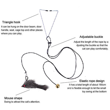 49% OFF - Hanging Door Bouncing Mouse Cat Toy🎁Buy 2 Get 1 Free & Free Shipping
