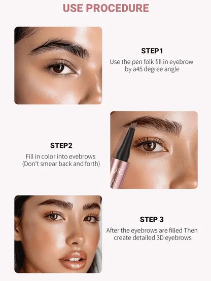 🏆 Last Day Special Price £9.99! 💐 BUY 1 GET 1 FREE 🖌️3D Microblading Eyebrow Pencil – 4-prong tip creates natural hair-like strokes. 🎁