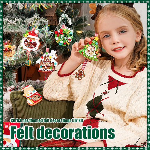 🎅Christmas Sale 49% OFF🎄Christmas Themed Felt Decoration DIY Material Package