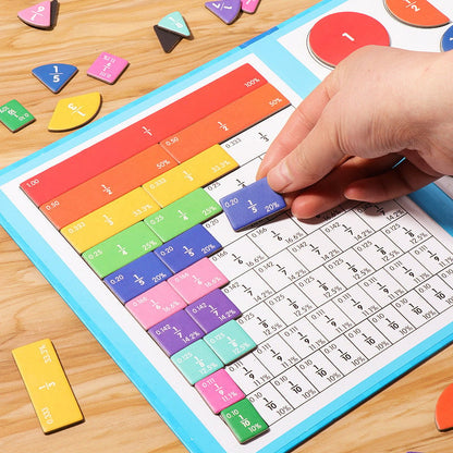 🔥Magnetic Book Fraction Puzzle For Children