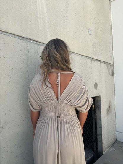 🌸Hot Sale 50% OFF💗New Fashion Slit V-neck Effortless Long Dress