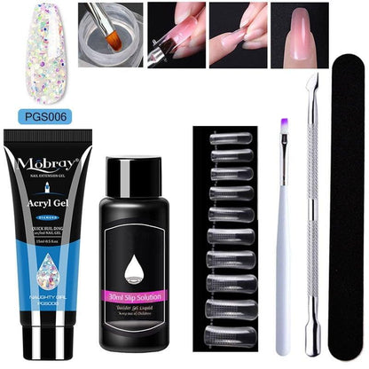 🔥Hot Sale 49% OFF🔥Luxury Crystal Nail Extension Gel Set🎁Buy 3 Pay 2(code:UV)
