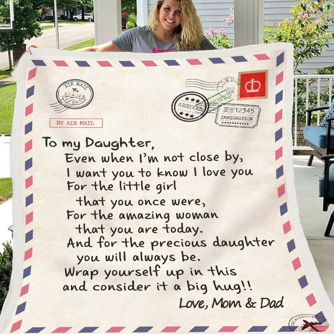 🎁To My Daughter - Warm Gift Blanket🔥49% OFF TODAY💥BUY 2 GET 10% OFF