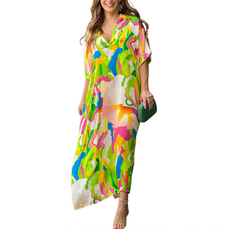 🎉Buy 2 Get 10%off🎉Casual dress with painted print(7 Colors)