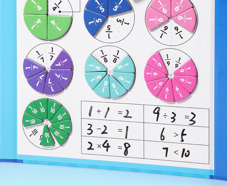 🔥Magnetic Book Fraction Puzzle For Children