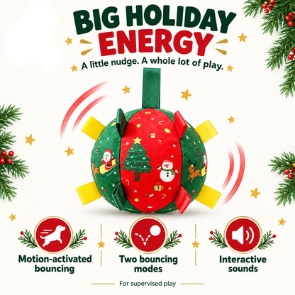 🎄Black Friday Sale 50% OFF!!⏳Flash Sale🏆50K+ SOLD!💥Dog Christmas Interactive Toy Soccer Ball with Bell🐕