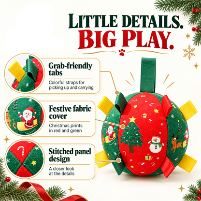 🎄Black Friday Sale 50% OFF!!⏳Flash Sale🏆50K+ SOLD!💥Dog Christmas Interactive Toy Soccer Ball with Bell🐕