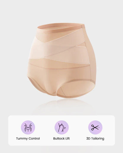 🔥🔥As low as £2.77 per item!!Limited Sale-50% OFF💕Plus-Size High-Waist Cross Tummy Control Panties