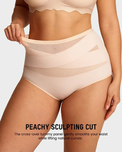 🔥🔥As low as £2.77 per item!!Limited Sale-50% OFF💕Plus-Size High-Waist Cross Tummy Control Panties