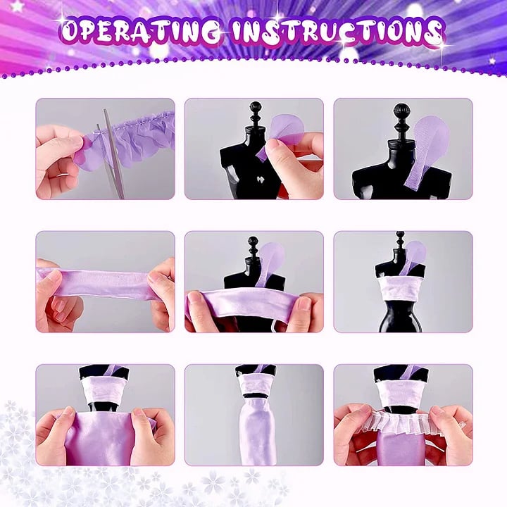 🎅Christmas Sale 49% OFF🎁Girls' Favourite💃Dress Design Craft Making Kit