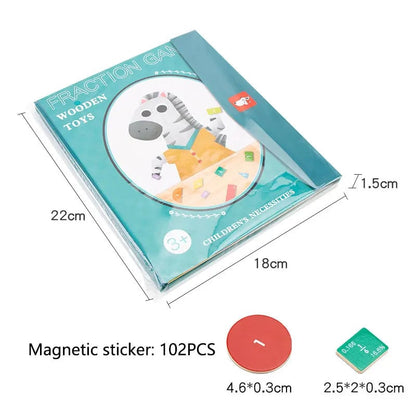 🔥Magnetic Book Fraction Puzzle For Children