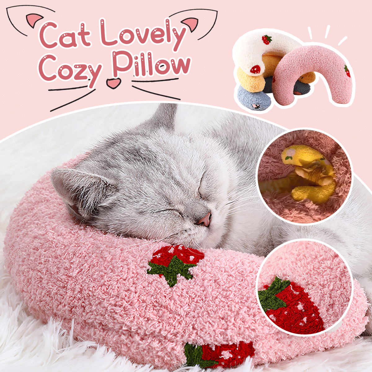 🔥Hot Sale 49% OFF🐱Premium Pet Calming Pillow💕Buy 2 Get Free Shipping