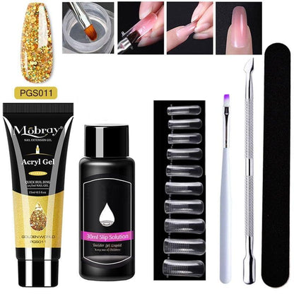 🔥Hot Sale 49% OFF🔥Luxury Crystal Nail Extension Gel Set🎁Buy 3 Pay 2(code:UV)