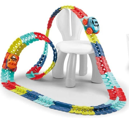 🎅Christmas Sale - 49% OFF🎁Changeable Track with LED Light-Up Race Car🏎🏁