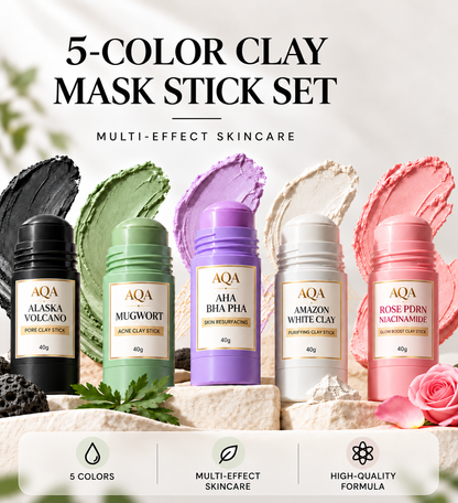 🎁New Christmas Sale💐AQA Mud mask Stick Collection 5 Masks for Every Skin Concern
