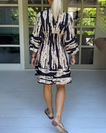🔥2024 Summer New Arrivals🎉V-neck dress with three-quarter sleeves